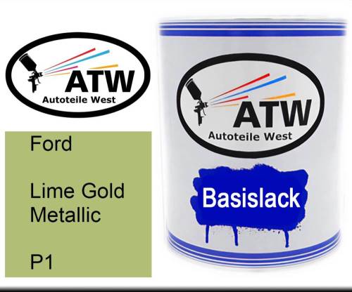 Ford, Lime Gold Metallic, P1: 1L Lackdose, von ATW Autoteile West.